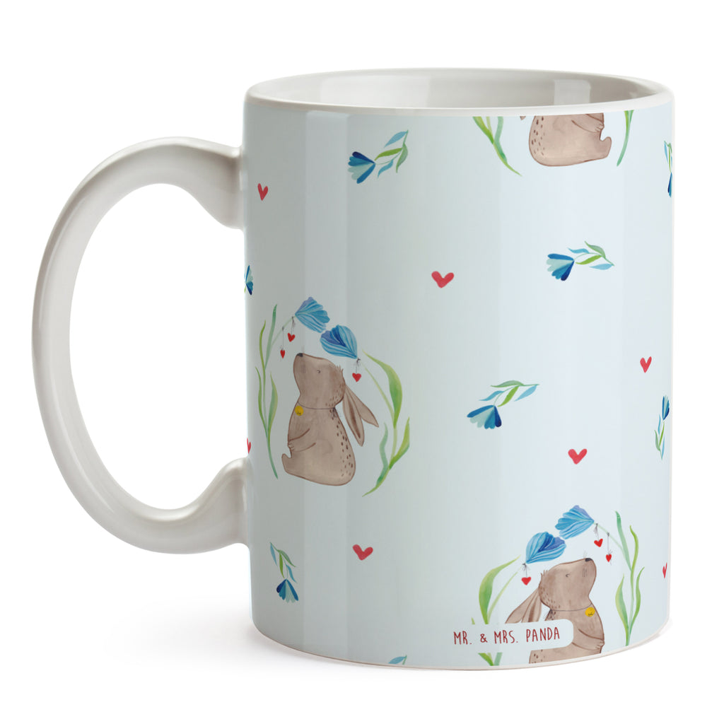 Tasse Hase Blume Muster Tasse, Kaffeetasse, Teetasse, Becher, Kaffeebecher, Teebecher, Keramiktasse, Porzellantasse, Büro Tasse, Geschenk Tasse, Tasse Sprüche, Tasse Motive, Kaffeetassen, Tasse bedrucken, Designer Tasse, Cappuccino Tassen, Schöne Teetassen, Ostern, Osterhase, Ostergeschenke, Osternest, Osterdeko, Geschenke zu Ostern, Ostern Geschenk, Ostergeschenke Kinder, Ostern Kinder, Hase, Kaninchen, Kind, Taufe, Taufgeschenk, Geburt, Schwangerschaft, erstes Kind, Kindergeburtstag, Geburtstag, Hoffnung, Träume