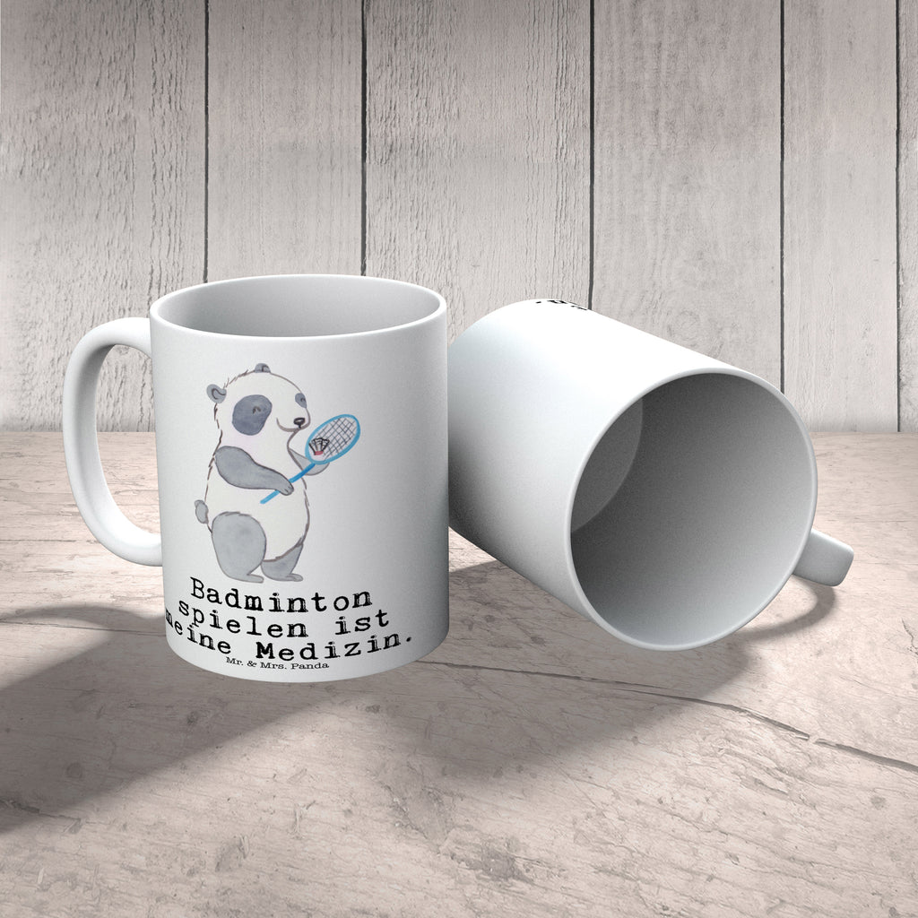 Tasse Panda Badminton Tasse, Kaffeetasse, Teetasse, Becher, Kaffeebecher, Teebecher, Keramiktasse, Porzellantasse, Büro Tasse, Geschenk Tasse, Tasse Sprüche, Tasse Motive, Kaffeetassen, Tasse bedrucken, Designer Tasse, Cappuccino Tassen, Schöne Teetassen, Geschenk, Sport, Sportart, Hobby, Schenken, Danke, Dankeschön, Auszeichnung, Gewinn, Sportler, Badminton, Badminton spielen