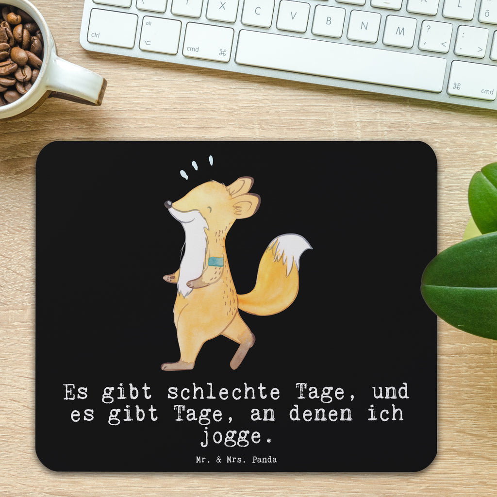 Mauspad Fuchs Joggen Tage Mousepad, Computer zubehör, Büroausstattung, PC Zubehör, Arbeitszimmer, Mauspad, Einzigartiges Mauspad, Designer Mauspad, Mausunterlage, Mauspad Büro, Geschenk, Sport, Sportart, Hobby, Schenken, Danke, Dankeschön, Auszeichnung, Gewinn, Sportler, Joggen, Dauerlauf, Laufsport, Laufen