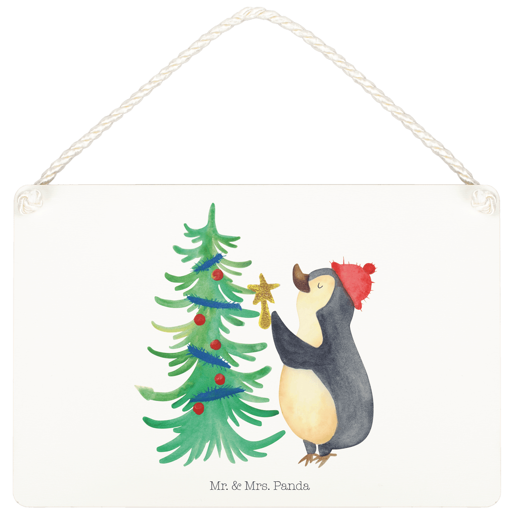 Deko Schild Pinguin Weihnachtsbaum Dekoschild, Deko Schild, Schild, Tür Schild, Türschild, Holzschild, Wandschild, Wanddeko, Winter, Weihnachten, Weihnachtsdeko, Nikolaus, Advent, Heiligabend, Wintermotiv, Pinguin