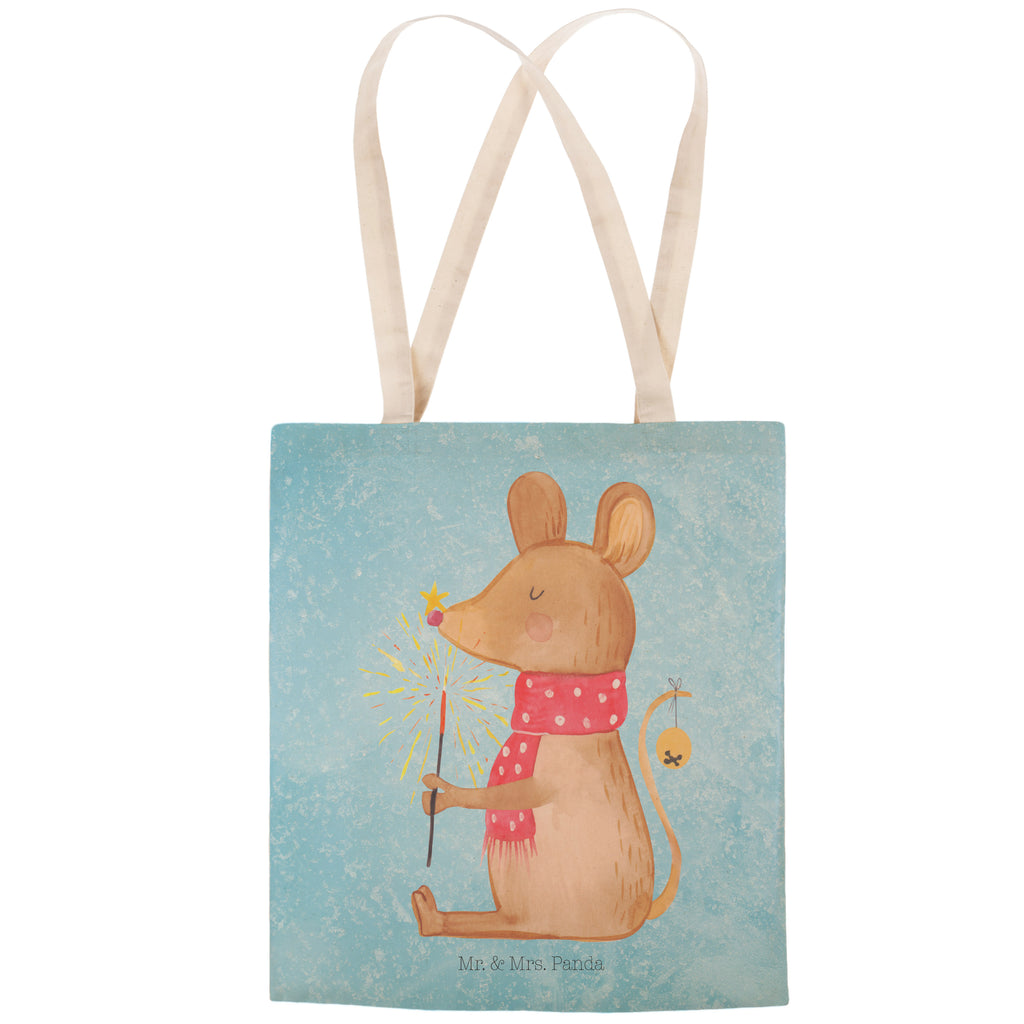 Einkaufstasche Maus Weihnachten Tragetasche, Tasche, Beutel, Stofftasche, Baumwolltasche, Umhängetasche, Shopper, Einkaufstasche, Beuteltasche, Winter, Weihnachten, Weihnachtsdeko, Nikolaus, Advent, Heiligabend, Wintermotiv, Frohe Weihnachten, Weihnachtsgruß, Weihnachtsmotiv, Maus, Mäuschen, Weihnachtswunder