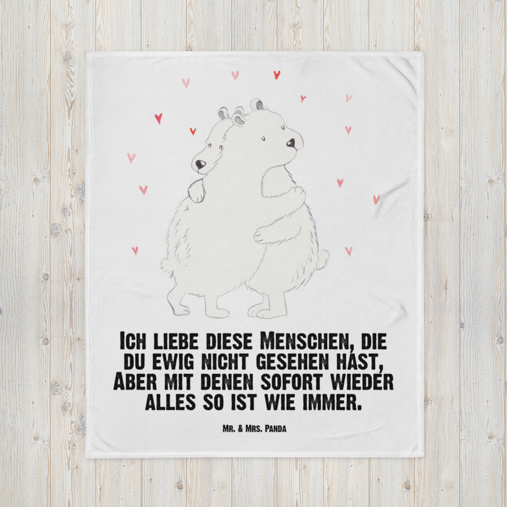 Babydecke Eisbär Umarmen Babydecke, Babygeschenk, Geschenk Geburt, Babyecke Kuscheldecke, Krabbeldecke, Tiermotive, Gute Laune, lustige Sprüche, Tiere