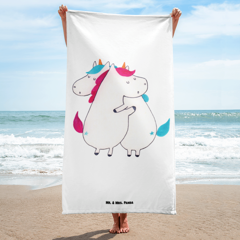 XL Badehandtuch Einhörner Umarmen Handtuch, Badetuch, Duschtuch, Strandtuch, Saunatuch, Einhorn, Einhörner, Einhorn Deko, Pegasus, Unicorn, Freundinnen, Freundin, BFF, Schwester, Schwestern, Familie, Geschwister, Sister, Liebe