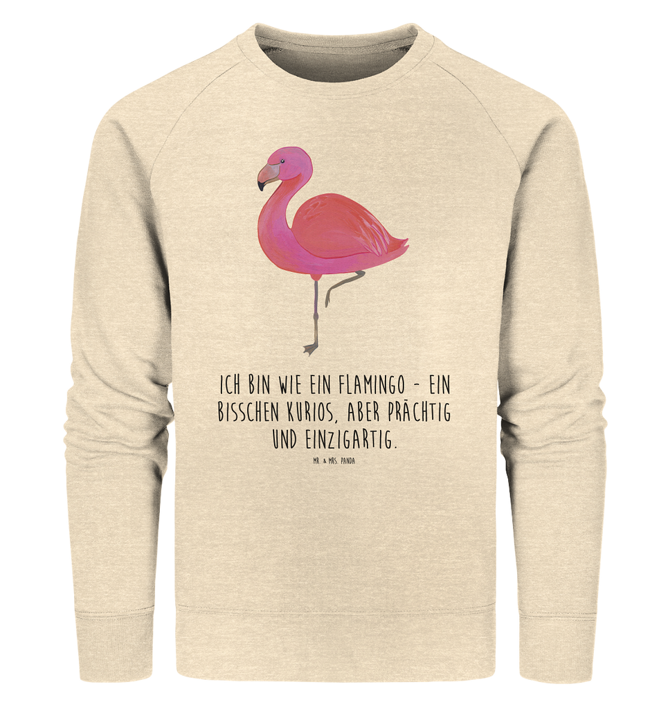 Organic Pullover Flamingo classic Pullover, Pullover Männer, Pullover Frauen, Sweatshirt, Sweatshirt Männer, Sweatshirt Frauen, Unisex, Flamingo, Einzigartig, Selbstliebe, Stolz, ich, für mich, Spruch, Freundin, Freundinnen, Außenseiter, Sohn, Tochter, Geschwister