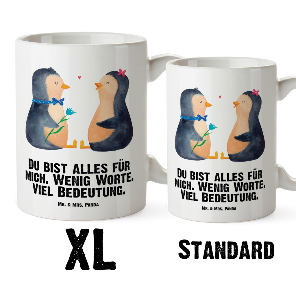 XL Tasse Pinguin Pärchen XL Tasse, Große Tasse, Grosse Kaffeetasse, XL Becher, XL Teetasse, spülmaschinenfest, Jumbo Tasse, Groß, Pinguin, Pinguine, Liebe, Liebespaar, Liebesbeweis, Liebesgeschenk, Verlobung, Jahrestag, Hochzeitstag, Hochzeit, Hochzeitsgeschenk, große Liebe, Traumpaar