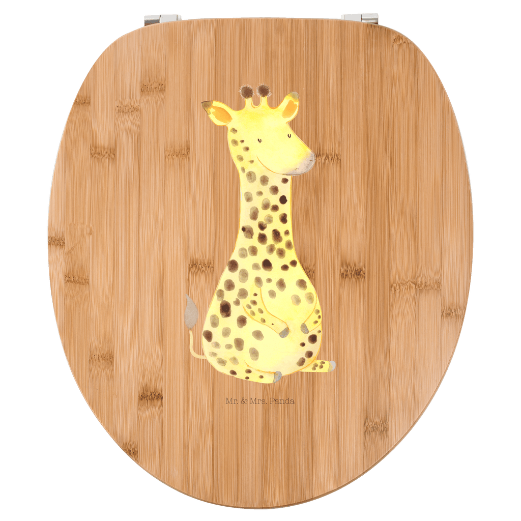 Motiv WC Sitz Giraffe Zufrieden Klobrille, Klodeckel, Toilettendeckel, WC-Sitz, Toilette, Afrika, Wildtiere, Giraffe, Zufrieden, Glück, Abenteuer