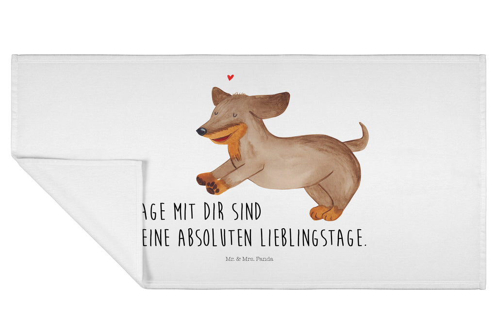 Handtuch Hund Dackel Handtuch, Badehandtuch, Badezimmer, Handtücher, groß, Kinder, Baby, Hund, Hundemotiv, Haustier, Hunderasse, Tierliebhaber, Hundebesitzer, Sprüche, Hunde, Dackel, Dachshund, happy dog