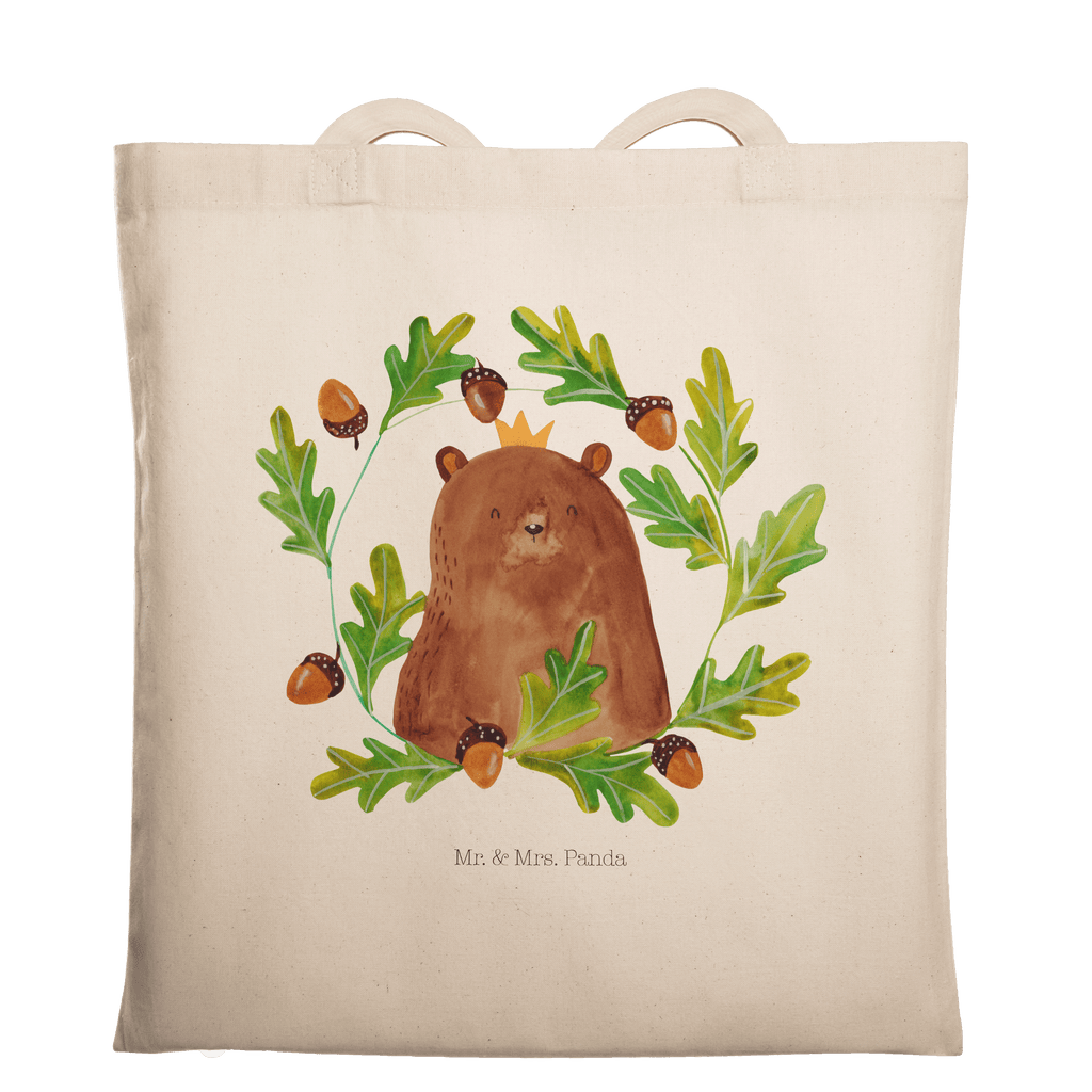 Tragetasche Bär König Beuteltasche, Beutel, Einkaufstasche, Jutebeutel, Stoffbeutel, Tasche, Shopper, Umhängetasche, Strandtasche, Schultertasche, Stofftasche, Tragetasche, Badetasche, Jutetasche, Einkaufstüte, Laptoptasche, Bär, Teddy, Teddybär, Papa, Papa Bär, bester Vater, bester Papa, weltbester Papa, Vatertag, Vater, Dad, Daddy, Papi