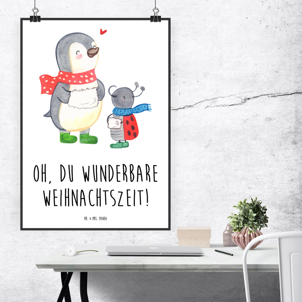 Poster Smörle Winterzeit Poster, Wandposter, Bild, Wanddeko, Küchenposter, Kinderposter, Wanddeko Bild, Raumdekoration, Wanddekoration, Handgemaltes Poster, Mr. & Mrs. Panda Poster, Designposter, Kunstdruck, Posterdruck, Winter, Weihnachten, Weihnachtsdeko, Nikolaus, Advent, Heiligabend, Wintermotiv, Weihnachtszeit, Weihnachtsgruß, Weihnachten Grüße