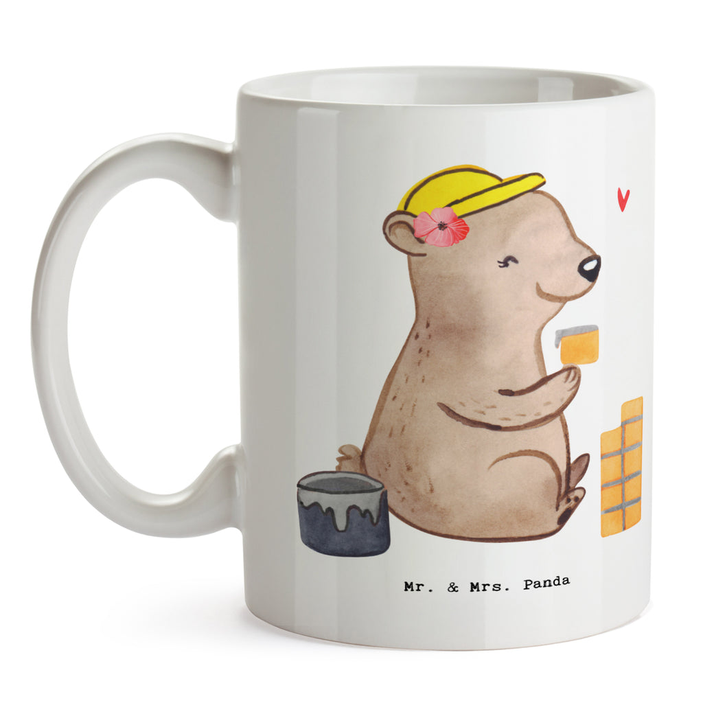 Tasse Maurerin mit Herz Tasse, Kaffeetasse, Teetasse, Becher, Kaffeebecher, Teebecher, Keramiktasse, Porzellantasse, Büro Tasse, Geschenk Tasse, Tasse Sprüche, Tasse Motive, Kaffeetassen, Tasse bedrucken, Designer Tasse, Cappuccino Tassen, Schöne Teetassen, Beruf, Ausbildung, Jubiläum, Abschied, Rente, Kollege, Kollegin, Geschenk, Schenken, Arbeitskollege, Mitarbeiter, Firma, Danke, Dankeschön, Maurerin, Maurermeisterin, Gesellenprüfung, Handwerkerin, Maurerbetrieb