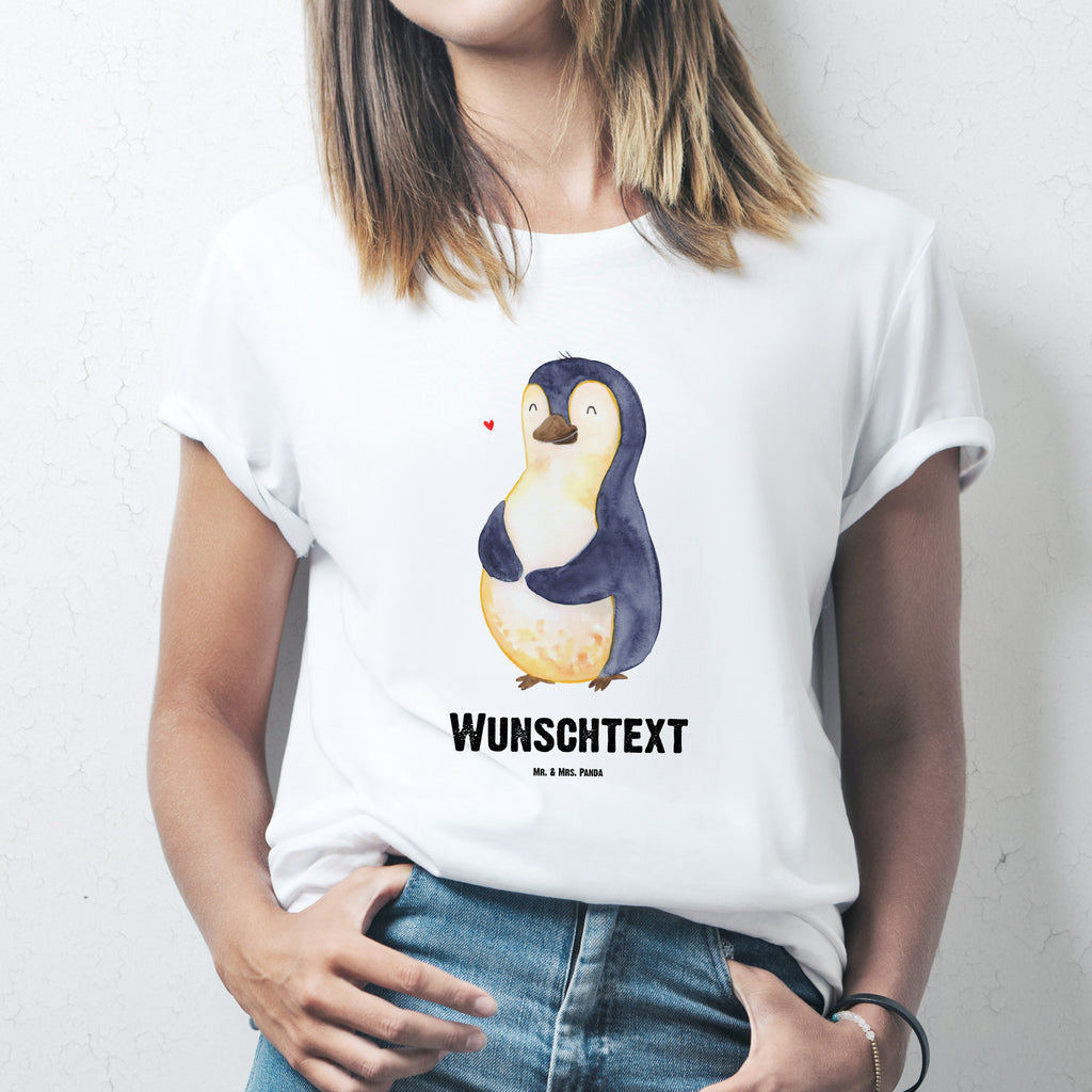 Personalisiertes T-Shirt Pinguin Diät T-Shirt Personalisiert, T-Shirt mit Namen, T-Shirt mit Aufruck, Männer, Frauen, Pinguin, Pinguine, Diät, Abnehmen, Abspecken, Gewicht, Motivation, Selbstliebe, Körperliebe, Selbstrespekt