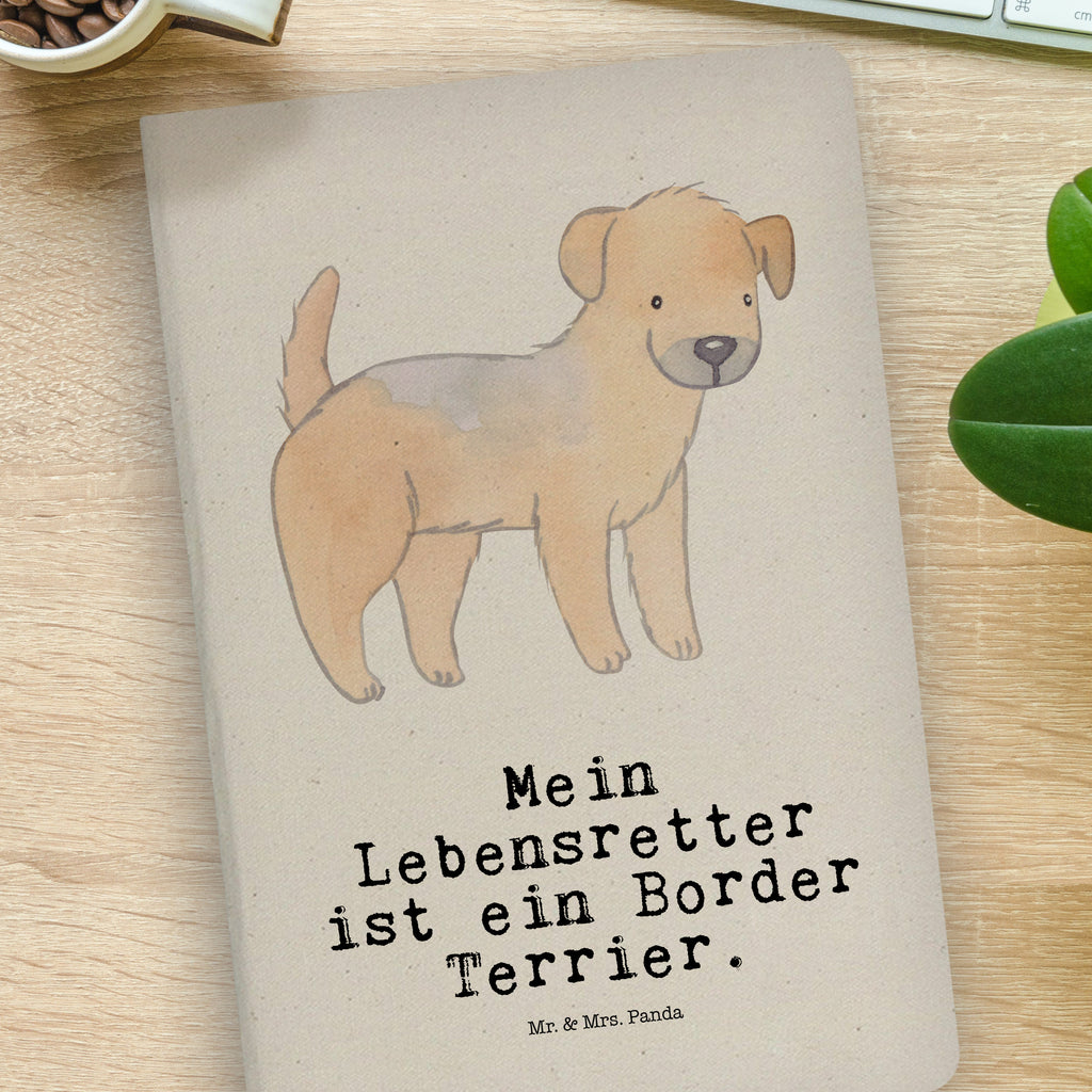 Baumwoll Notizbuch Border Terrier Lebensretter Notizen, Eintragebuch, Tagebuch, Notizblock, Adressbuch, Journal, Kladde, Skizzenbuch, Notizheft, Schreibbuch, Schreibheft, Hund, Hunderasse, Rassehund, Hundebesitzer, Geschenk, Tierfreund, Schenken, Welpe, Border Terrier