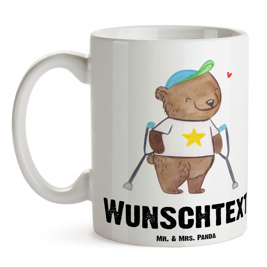 Personalisierte Tasse Bär Gehhilfen Personalisierte Tasse, Namenstasse, Wunschname, Personalisiert, Tasse, Namen, Drucken, Tasse mit Namen, Bär, Gehhilfe, Krücken