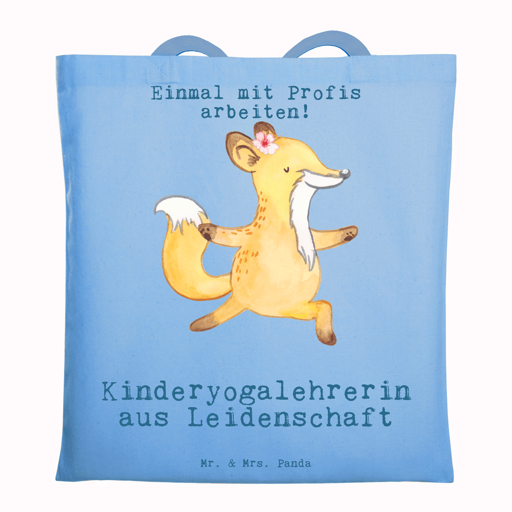 Tragetasche Kinderyogalehrerin aus Leidenschaft Beuteltasche, Beutel, Einkaufstasche, Jutebeutel, Stoffbeutel, Tasche, Shopper, Umhängetasche, Strandtasche, Schultertasche, Stofftasche, Tragetasche, Badetasche, Jutetasche, Einkaufstüte, Laptoptasche, Beruf, Ausbildung, Jubiläum, Abschied, Rente, Kollege, Kollegin, Geschenk, Schenken, Arbeitskollege, Mitarbeiter, Firma, Danke, Dankeschön