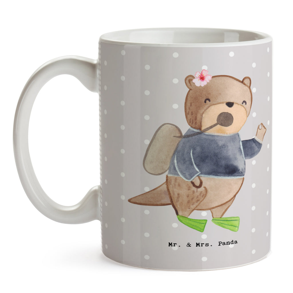 Tasse Tauchlehrerin mit Herz Tasse, Kaffeetasse, Teetasse, Becher, Kaffeebecher, Teebecher, Keramiktasse, Porzellantasse, Büro Tasse, Geschenk Tasse, Tasse Sprüche, Tasse Motive, Kaffeetassen, Tasse bedrucken, Designer Tasse, Cappuccino Tassen, Schöne Teetassen, Beruf, Ausbildung, Jubiläum, Abschied, Rente, Kollege, Kollegin, Geschenk, Schenken, Arbeitskollege, Mitarbeiter, Firma, Danke, Dankeschön