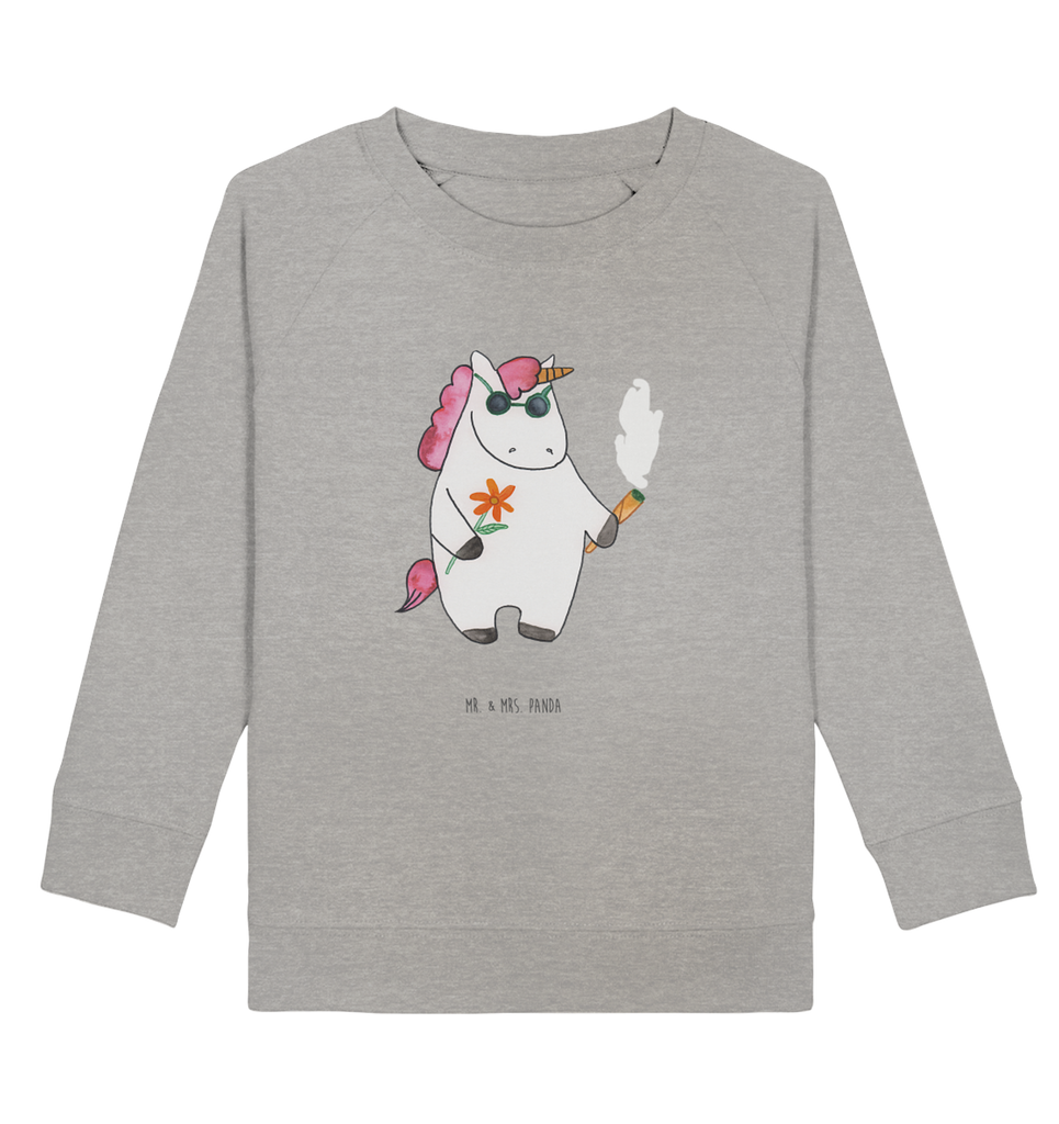 Organic Kinder Pullover Einhorn Woodstock Kinder Pullover, Kinder Sweatshirt, Jungen, Mädchen, Einhorn, Einhörner, Einhorn Deko, Pegasus, Unicorn, Kiffen, Joint, Zigarette, Alkohol, Party, Spaß. lustig, witzig, Woodstock