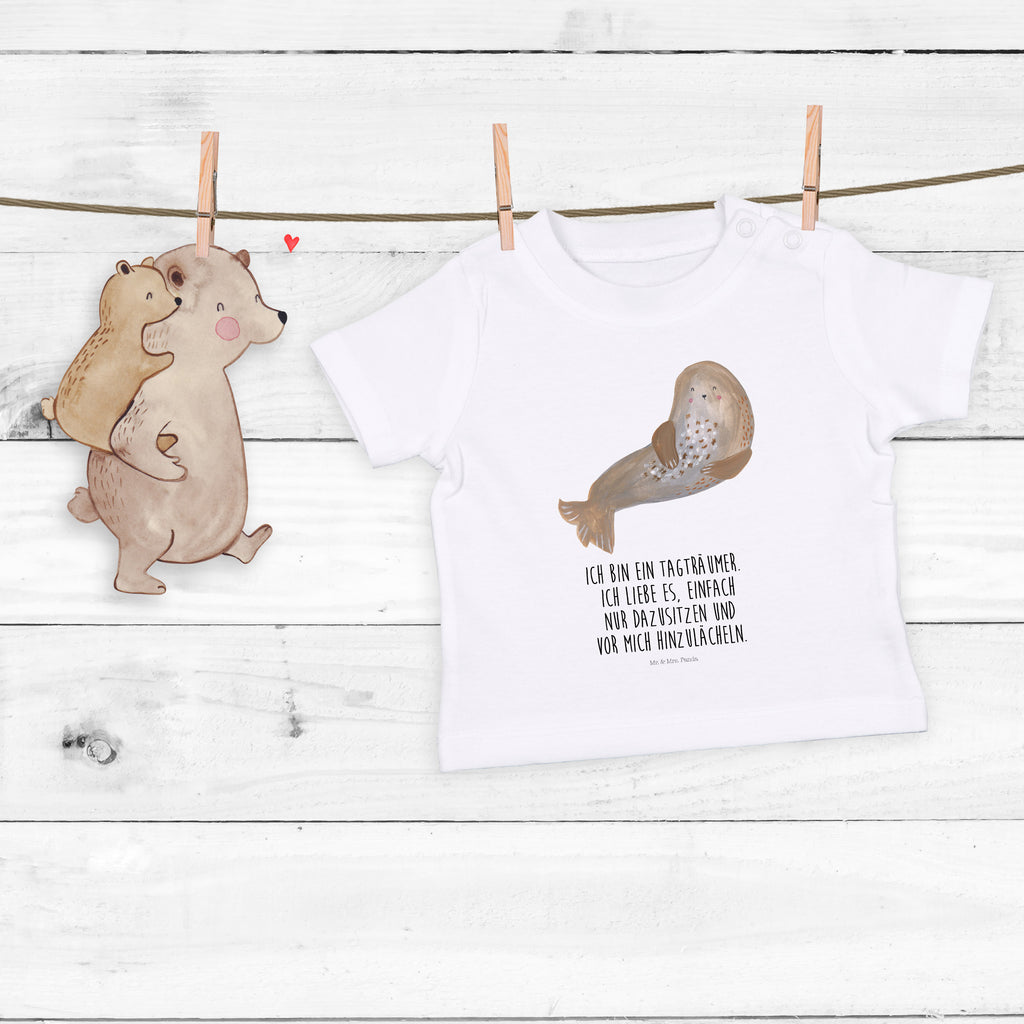 Organic Baby Shirt Robbe Lachen Baby T-Shirt, Jungen Baby T-Shirt, Mädchen Baby T-Shirt, Shirt, Tiermotive, Gute Laune, lustige Sprüche, Tiere, Robbe, Robben, Seehund, Strand, Meerestier, Ostsee, Nordsee