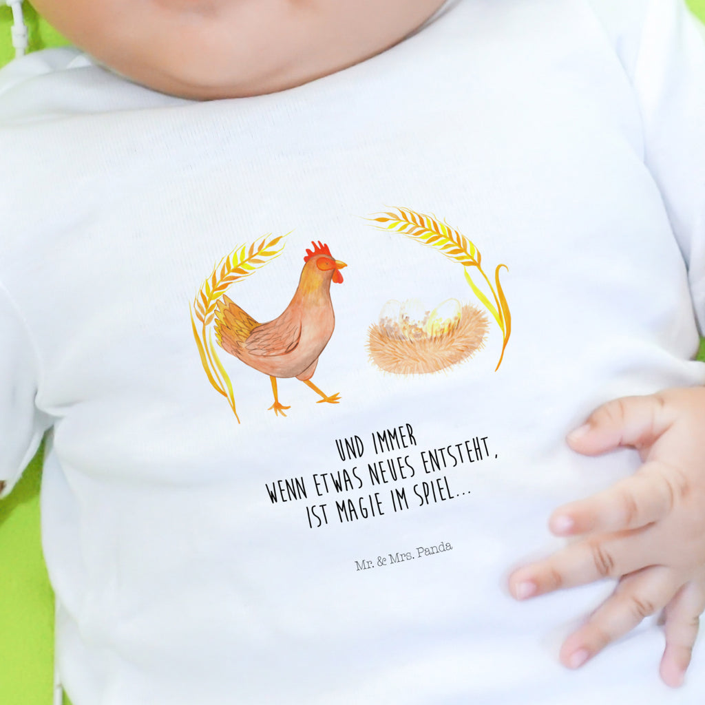 Baby Longsleeve Huhn stolz Mädchen, Jungen, Baby, Langarm, Bio, Kleidung, Bauernhof, Hoftiere, Landwirt, Landwirtin, Hahn, Henne, Hühner, Eier, Hof, Landleben, Motivation, Geburt, Magie, Spruch, Schwangerschaft