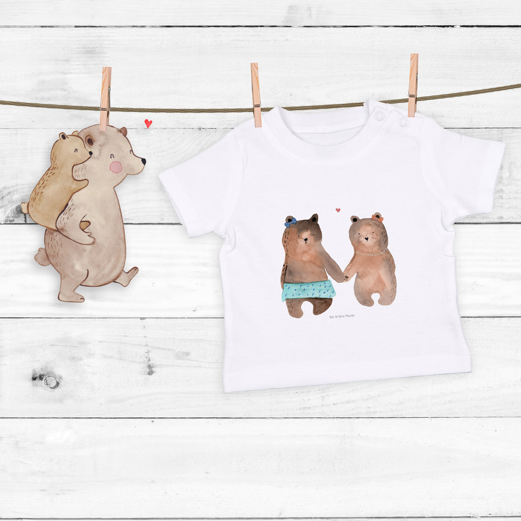 Organic Baby Shirt Bär Freundin Baby T-Shirt, Jungen Baby T-Shirt, Mädchen Baby T-Shirt, Shirt, Bär, Teddy, Teddybär, Bär Freundin Beste Freund Liebe Liebesbeweis Verliebt Kumpel Kumpeliene