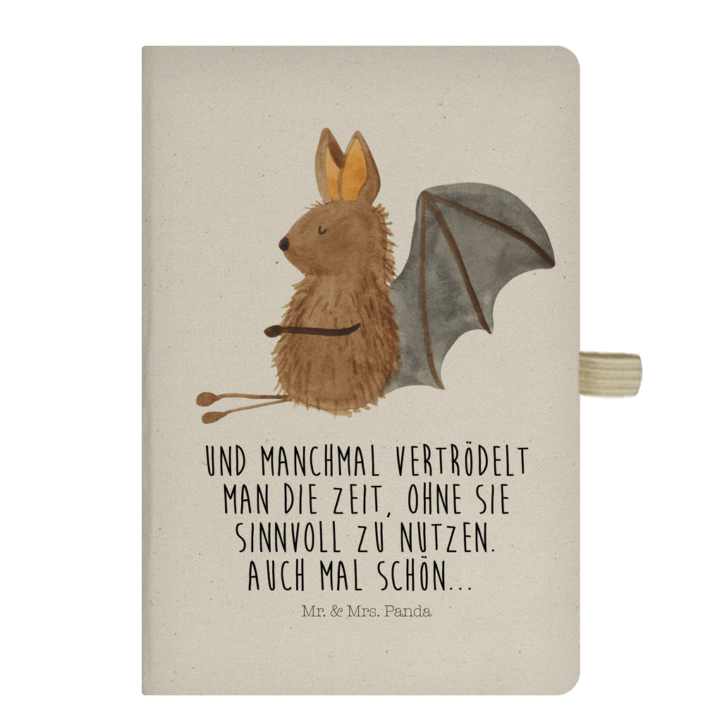 Baumwoll Notizbuch Fledermaus sitzend Notizen, Eintragebuch, Tagebuch, Notizblock, Adressbuch, Journal, Kladde, Skizzenbuch, Notizheft, Schreibbuch, Schreibheft, Tiermotive, Gute Laune, lustige Sprüche, Tiere, Fledermaus, Fledermäuse, Motivation, entspannen