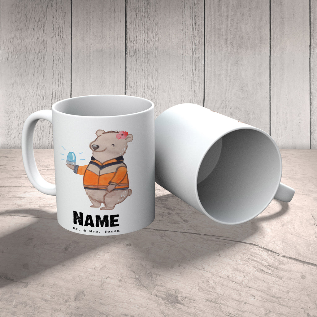 Personalisierte Tasse Rettungssanitäterin mit Herz Personalisierte Tasse, Namenstasse, Wunschname, Personalisiert, Tasse, Namen, Drucken, Tasse mit Namen, Beruf, Ausbildung, Jubiläum, Abschied, Rente, Kollege, Kollegin, Geschenk, Schenken, Arbeitskollege, Mitarbeiter, Firma, Danke, Dankeschön