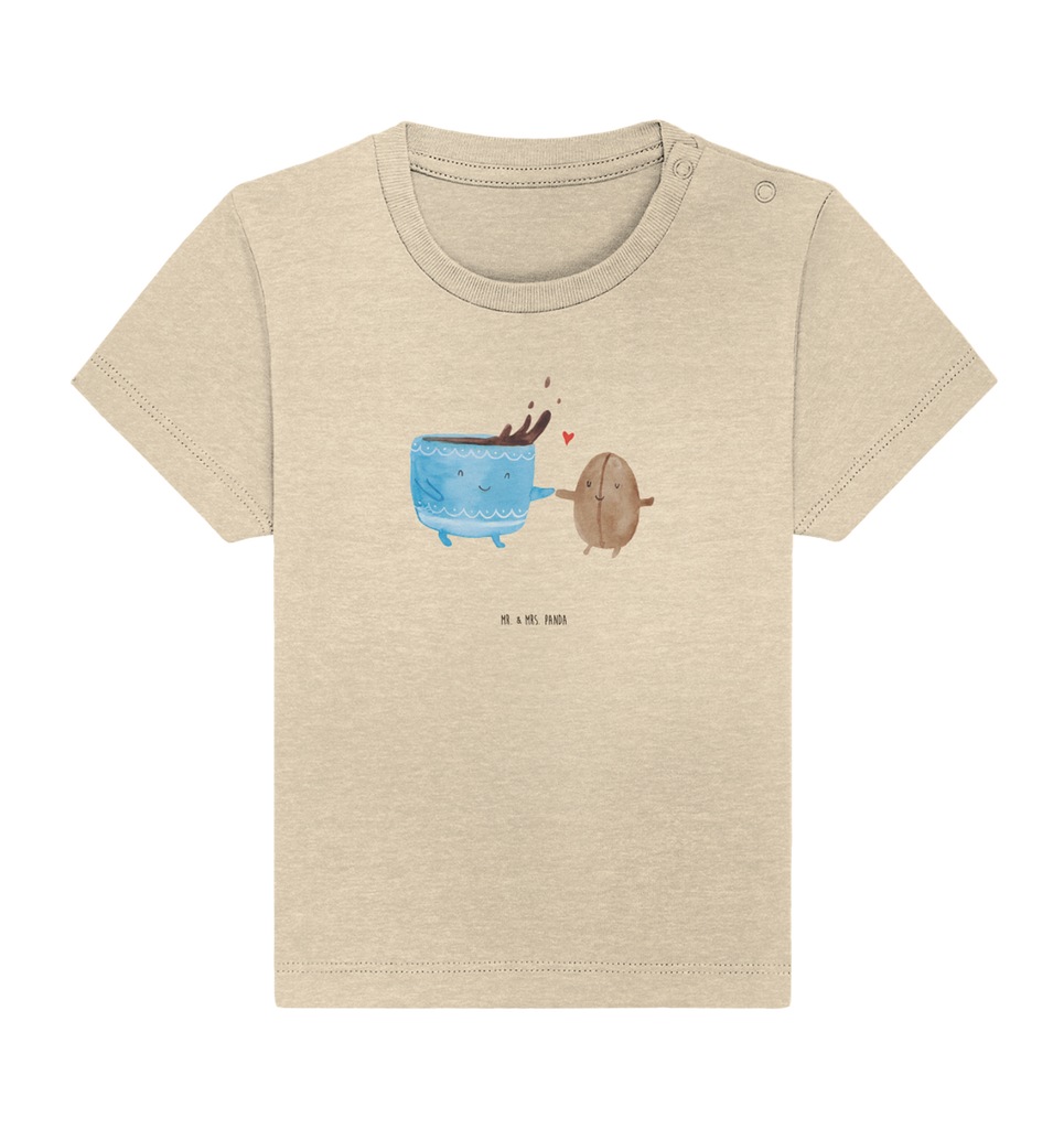 Organic Baby Shirt Kaffee Bohne Baby T-Shirt, Jungen Baby T-Shirt, Mädchen Baby T-Shirt, Shirt, Tiermotive, Gute Laune, lustige Sprüche, Tiere, Kaffee, Kaffeebohne, Genuss, Zufriedenheit, Glück