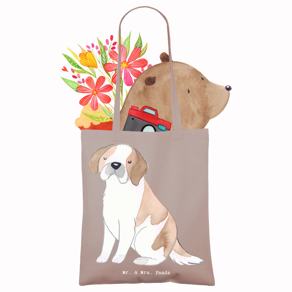 Tragetasche Saint Bernard Lebensretter Beuteltasche, Beutel, Einkaufstasche, Jutebeutel, Stoffbeutel, Tasche, Shopper, Umhängetasche, Strandtasche, Schultertasche, Stofftasche, Tragetasche, Badetasche, Jutetasche, Einkaufstüte, Laptoptasche, Hund, Hunderasse, Rassehund, Hundebesitzer, Geschenk, Tierfreund, Schenken, Welpe, St. Bernhardshund, Chien du Saint-Bernard, Saint Bernard Dog, Perro San Bernardo, Saint Bernard