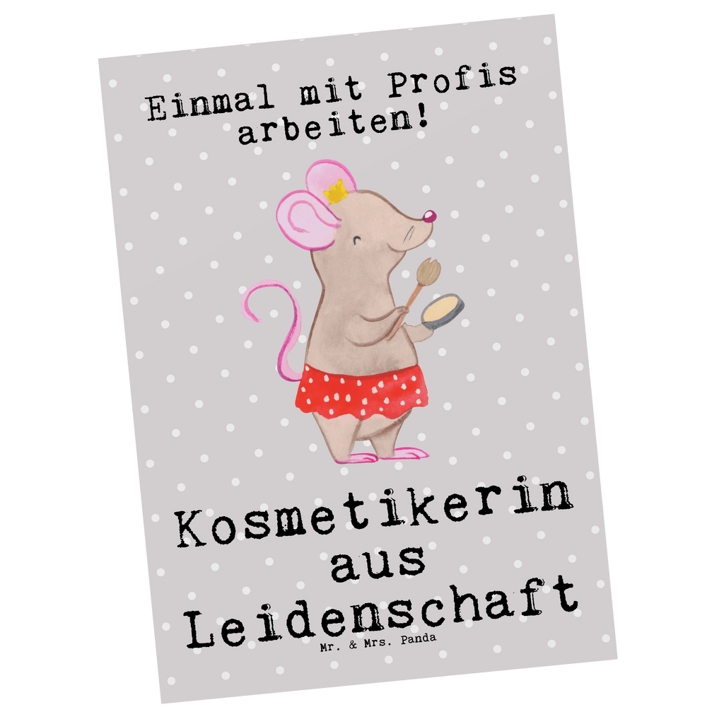 Postkarte Kosmetikerin aus Leidenschaft Postkarte, Karte, Geschenkkarte, Grußkarte, Einladung, Ansichtskarte, Geburtstagskarte, Einladungskarte, Dankeskarte, Ansichtskarten, Einladung Geburtstag, Einladungskarten Geburtstag, Beruf, Ausbildung, Jubiläum, Abschied, Rente, Kollege, Kollegin, Geschenk, Schenken, Arbeitskollege, Mitarbeiter, Firma, Danke, Dankeschön, Kosmetikerin, Make Up Artist, Maskenbildnerin, Visagistin, Beauty Salon, Kosmetikstudio, Eröffnung