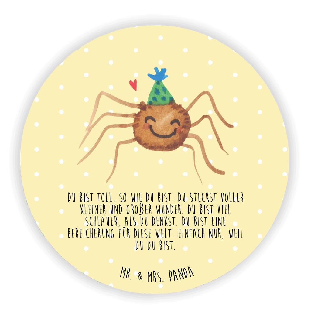 Rund Magnet Spinne Agathe Party Kühlschrankmagnet, Pinnwandmagnet, Souvenir Magnet, Motivmagnete, Dekomagnet, Whiteboard Magnet, Notiz Magnet, Kühlschrank Dekoration, Spinne Agathe, Spinne, Agathe, Videos, Merchandise, Selbstliebe, Wunder, Motivation, Glück