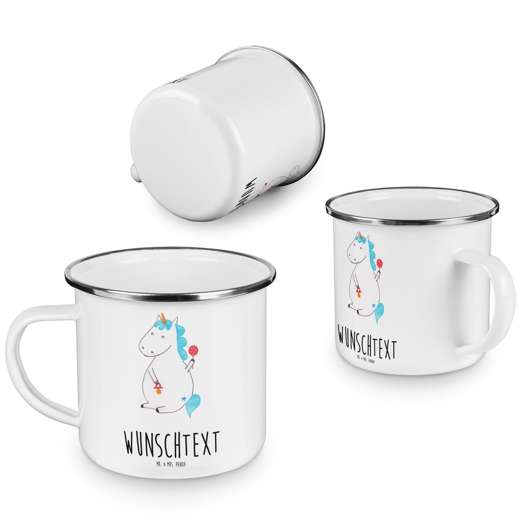 Personalisierte Emaille Tasse Einhorn Baby Emaille Tasse personalisiert, Emaille Tasse mit Namen, Campingtasse personalisiert, Namenstasse, Campingtasse bedrucken, Campinggeschirr personalsisert, tasse mit namen, personalisierte tassen, personalisierte tasse, tasse selbst gestalten, tasse bedrucken, tassen bedrucken, Einhorn, Einhörner, Einhorn Deko, Pegasus, Unicorn, Mutter, Geburt, Geburtstag, erstes Kind, Baby, Babyglück, Nachwuchs, Eltern, Party, Kind, Schnuller