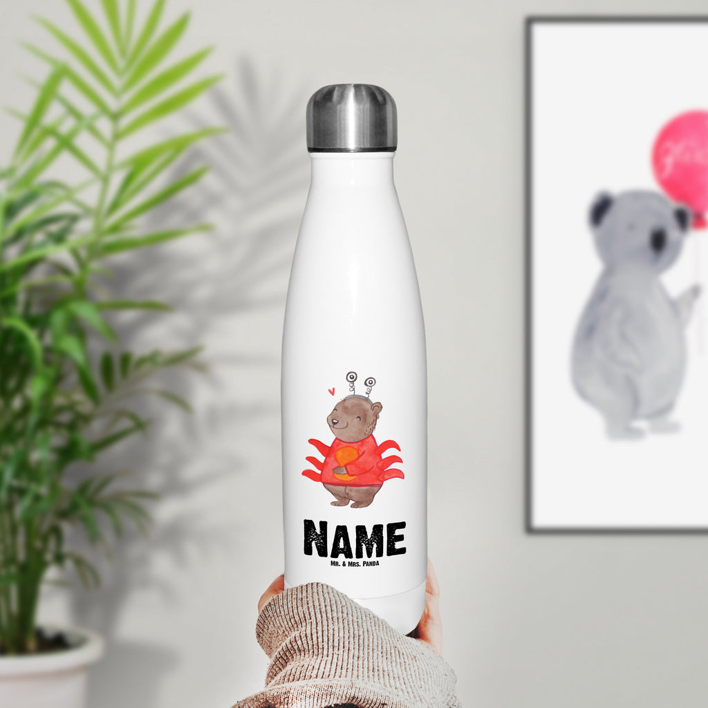 Personalisierte Thermosflasche Krebs Astrologie Personalisierte Isolierflasche, Personalisierte Thermoflasche, Personalisierte Trinkflasche, Trinkflasche Mit Namen, Wunschname, Bedrucken, Namensflasche, Tierkreiszeichen, Sternzeichen, Horoskop, Astrologie, Aszendent, Krebs, Geburtstagsgeschenk, Geschenk