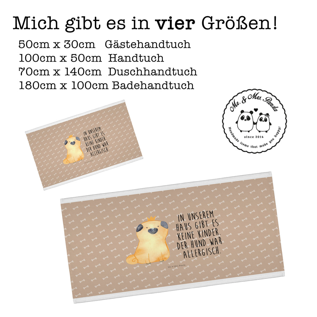 Handtuch Mops Krone Handtuch, Badehandtuch, Badezimmer, Handtücher, groß, Kinder, Baby, Hund, Hundemotiv, Haustier, Hunderasse, Tierliebhaber, Hundebesitzer, Sprüche, Mops, allergisch, kinderlos, Hausregel, Hundebesitzer. Spruch, lustig