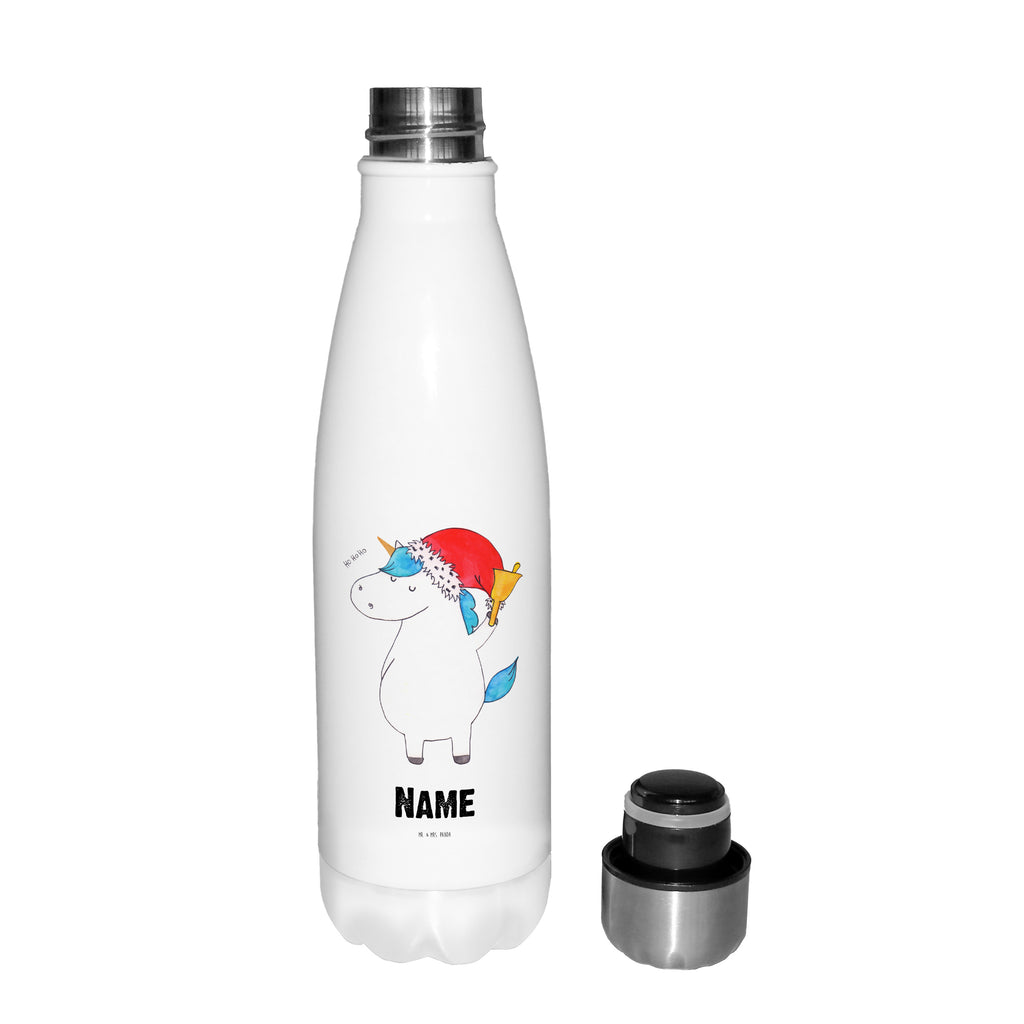 Personalisierte Thermosflasche Einhorn Weihnachtsmann Personalisierte Isolierflasche, Personalisierte Thermoflasche, Personalisierte Trinkflasche, Trinkflasche Mit Namen, Wunschname, Bedrucken, Namensflasche, Einhorn, Einhörner, Einhorn Deko, Pegasus, Unicorn, Gin, Schokolade, Schoki, Weihnachten, Weihnachtsmann, Nikolaus, Wunschzettel, Wunschliste, Feenstaub