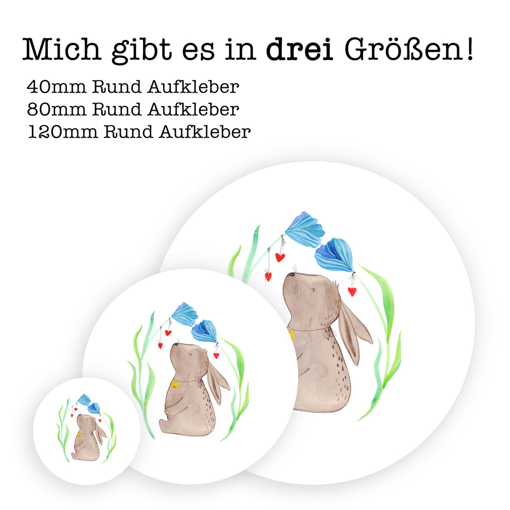 Rund Aufkleber Hase Blume Sticker, Aufkleber, Etikett, Ostern, Osterhase, Ostergeschenke, Osternest, Osterdeko, Geschenke zu Ostern, Ostern Geschenk, Ostergeschenke Kinder, Ostern Kinder, Hase, Kaninchen, Kind, Taufe, Taufgeschenk, Geburt, Schwangerschaft, erstes Kind, Kindergeburtstag, Geburtstag, Hoffnung, Träume