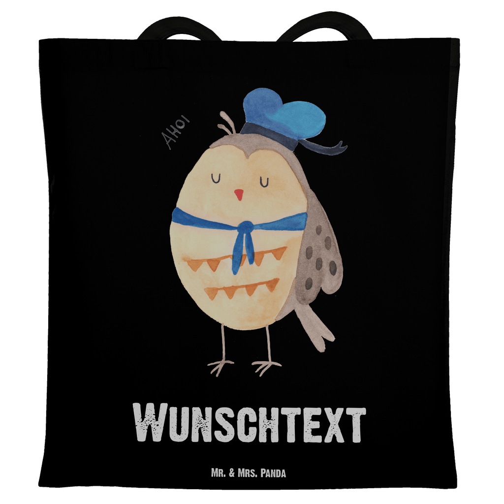 Personalisierte Tragetasche Eule Matrosen Personalisierte Beuteltasche, Personalisierter Beutel, Personalisierte Einkaufstasche, Personalisierter Jutebeutel, Personalisierter Stoffbeutel, Tragetasche mit Namen, Einkaufstasche mit Namen, Stoffbeutel mit Namen, Personalisierte Tasche, Personalisierte Jutetasche, Personalisierte Kindergartentasche, Eule, Eule Spruch, Eule Deko, Owl, Wortspiel lustig, Matrose, Freundin, Ehe, Seefahrer, Heimathafen, Hochzeitstag Geschenk