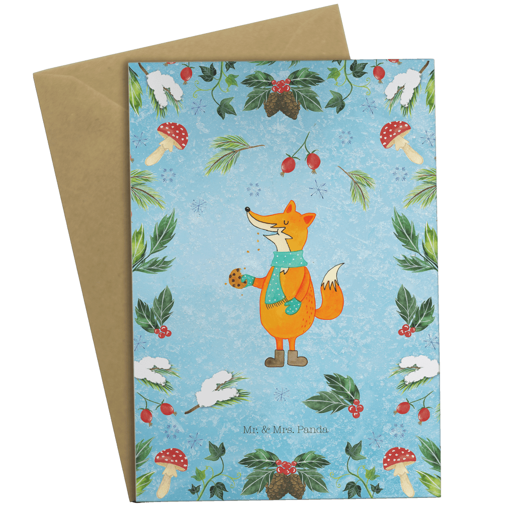 Grußkarte Fuchs Keksdose Grußkarte, Klappkarte, Einladungskarte, Glückwunschkarte, Hochzeitskarte, Geburtstagskarte, Karte, Ansichtskarten, Winter, Weihnachten, Weihnachtsdeko, Nikolaus, Advent, Heiligabend, Wintermotiv