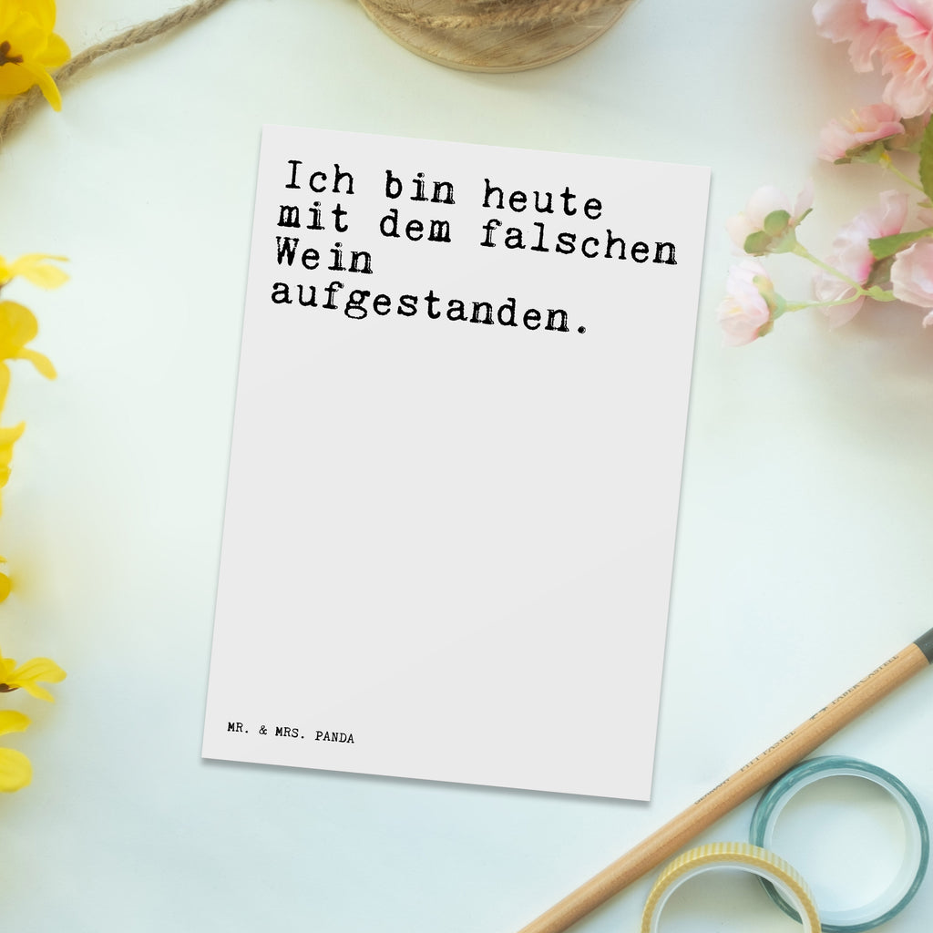 Postkarte Sprüche und Zitate Ich bin heute mit dem falschen Wein aufgestanden. Postkarte, Karte, Geschenkkarte, Grußkarte, Einladung, Ansichtskarte, Geburtstagskarte, Einladungskarte, Dankeskarte, Ansichtskarten, Einladung Geburtstag, Einladungskarten Geburtstag, Spruch, Sprüche, lustige Sprüche, Weisheiten, Zitate, Spruch Geschenke, Spruch Sprüche Weisheiten Zitate Lustig Weisheit Worte