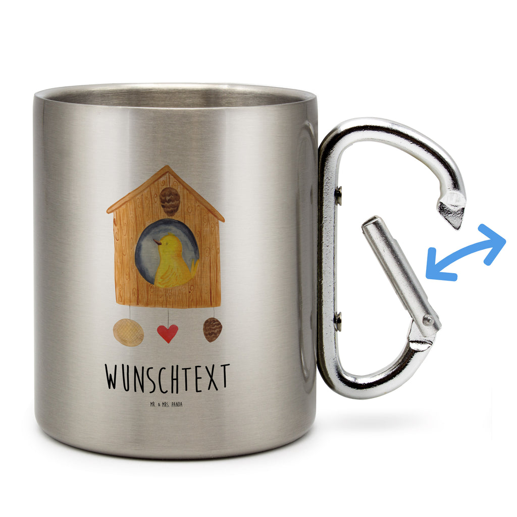 Personalisierter Edelstahlbecher Vogelhaus Personalisierte Edelstahltasse, Personalisierter Edelstahlbecher, Personalisierter Outdoor Becher, Personalisierte Outdoor Tasse, Tiermotive, Gute Laune, lustige Sprüche, Tiere, Vogel, Vögel, Vogelhaus, Vogelhäuschen, Home sweet home, Zuhause, Nest, Eigenheim, Familie, Wohnung, Haus, unser Haus, Lieblingsort, Castle