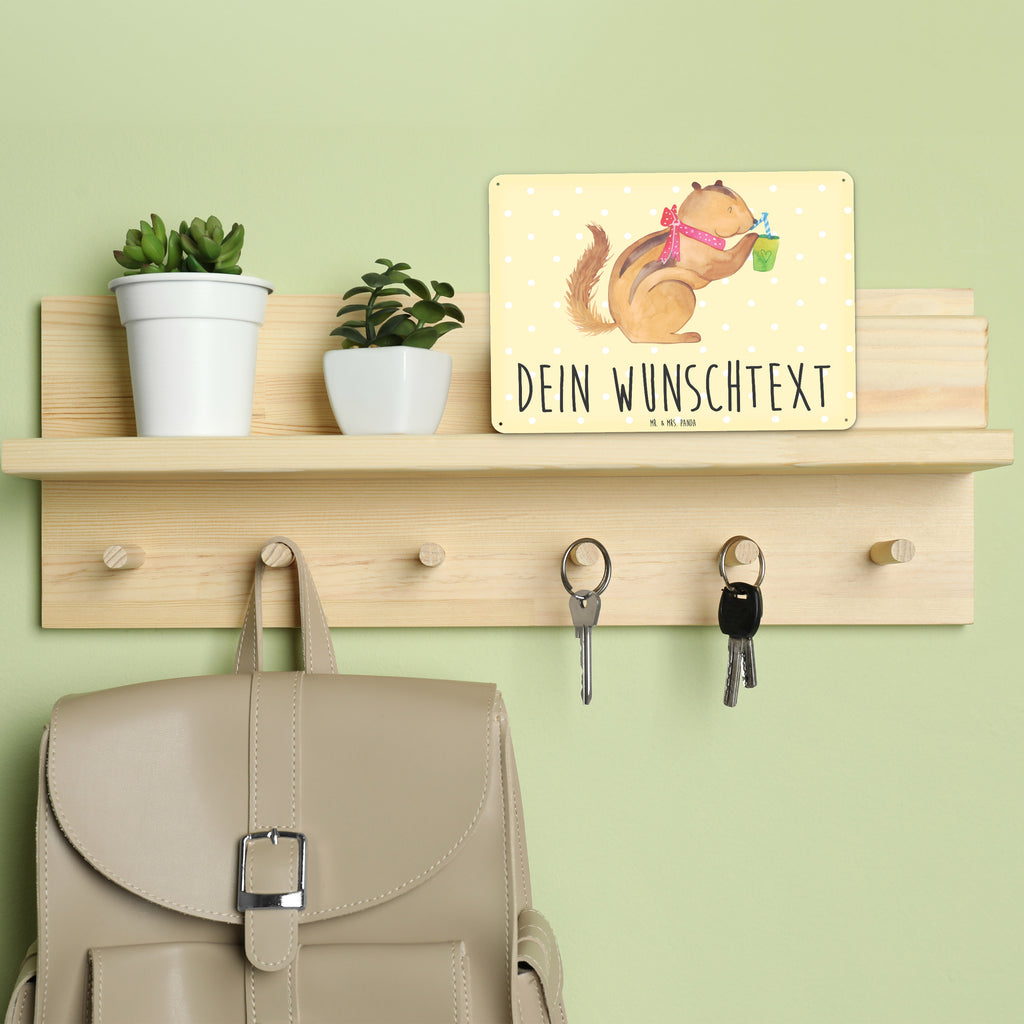 Personalisiertes Blechschild Eichhörnchen Smoothie Blechschild, Metallschild, Geschenk Schild, Schild, Magnet-Metall-Schild, Deko Schild, Wandschild, Wand-Dekoration, Türschild, Tiermotive, Gute Laune, lustige Sprüche, Tiere, Green Smoothies, Diät, Abnehmen, Streifenhörnchen, Eichhörnchen