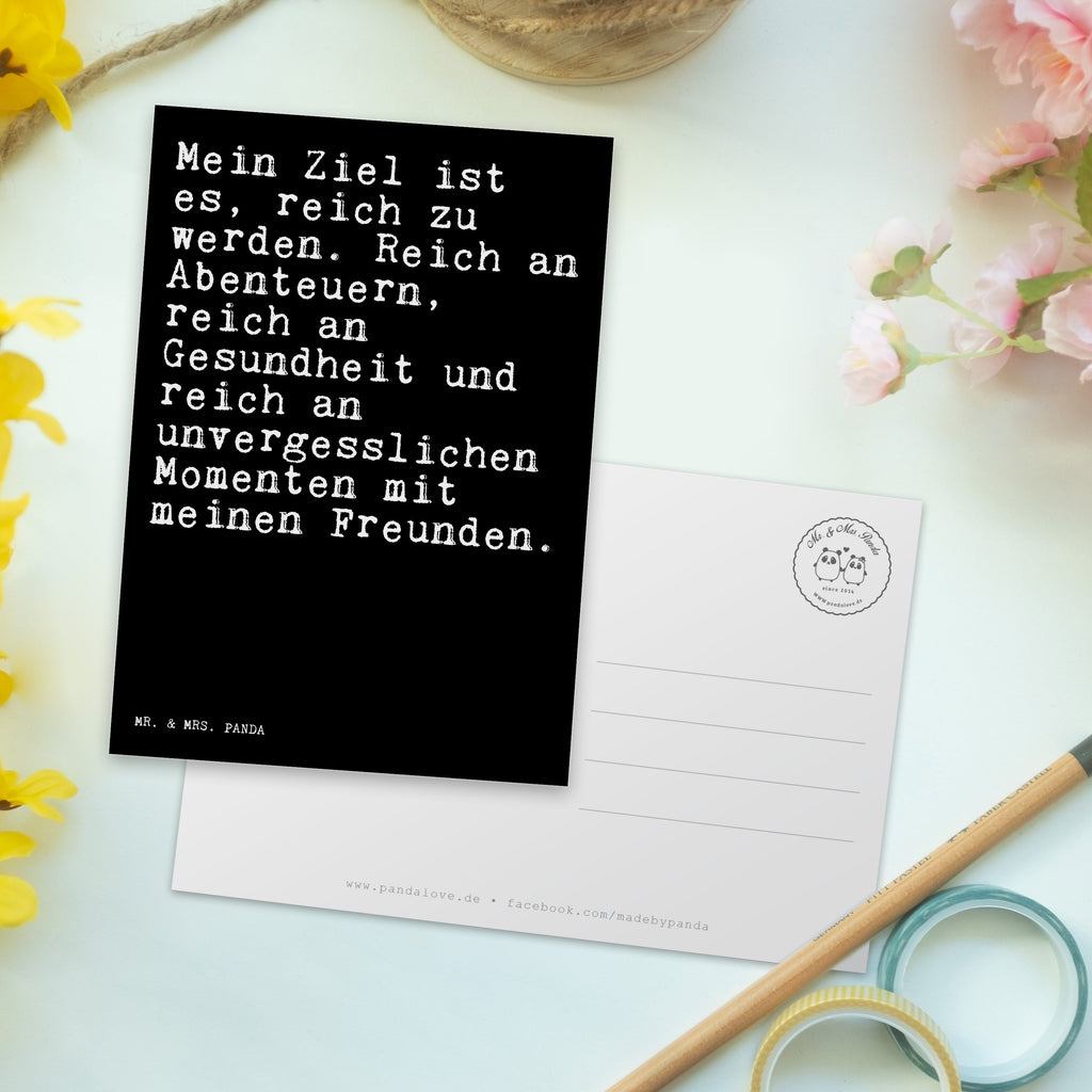 Postkarte Mein Ziel ist es,... Postkarte, Karte, Geschenkkarte, Grußkarte, Einladung, Ansichtskarte, Geburtstagskarte, Einladungskarte, Dankeskarte, Ansichtskarten, Einladung Geburtstag, Einladungskarten Geburtstag, Spruch, Sprüche, lustige Sprüche, Weisheiten, Zitate, Spruch Geschenke, Spruch Sprüche Weisheiten Zitate Lustig Weisheit Worte