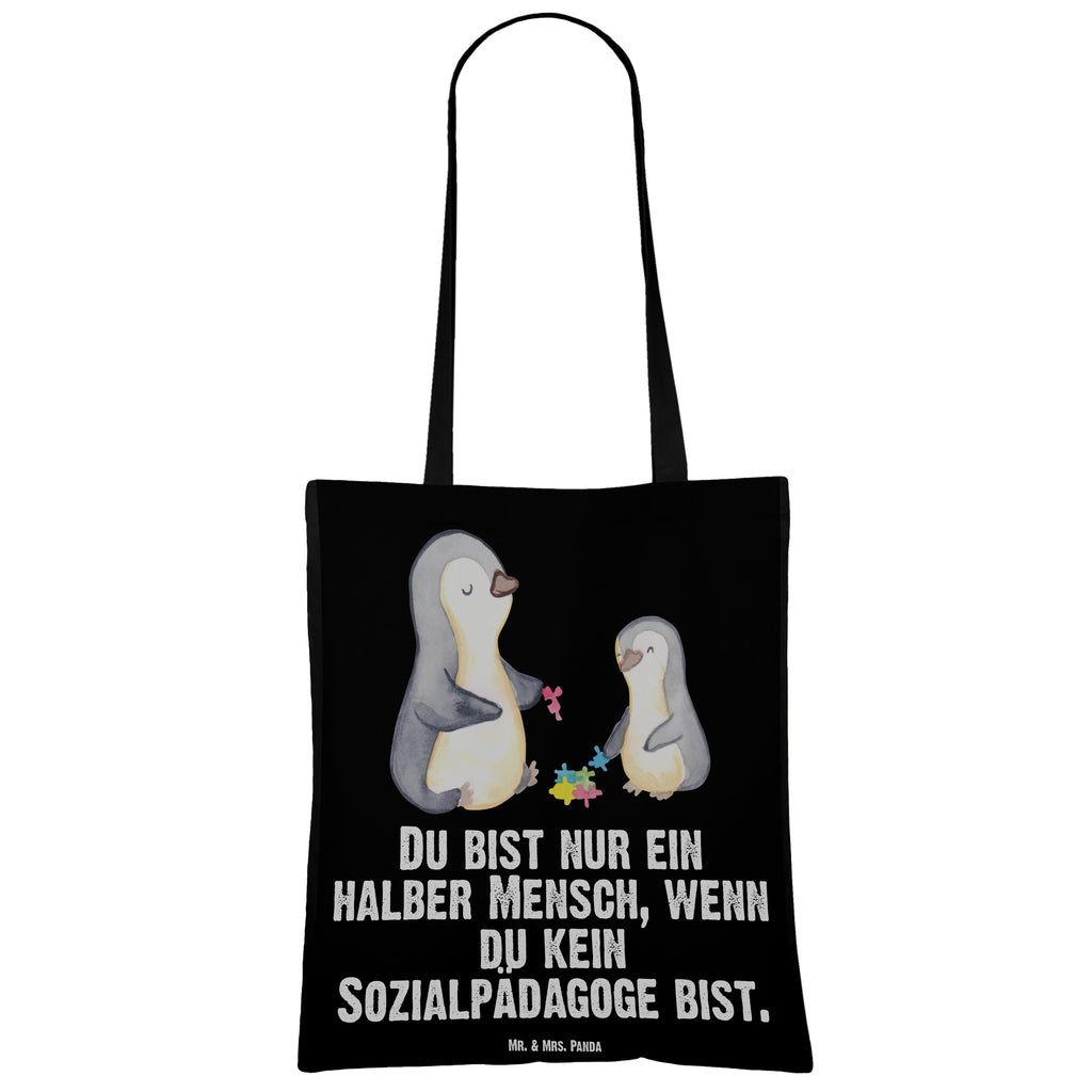 Tragetasche Sozialpädagoge mit Herz Beuteltasche, Beutel, Einkaufstasche, Jutebeutel, Stoffbeutel, Tasche, Shopper, Umhängetasche, Strandtasche, Schultertasche, Stofftasche, Tragetasche, Badetasche, Jutetasche, Einkaufstüte, Laptoptasche, Beruf, Ausbildung, Jubiläum, Abschied, Rente, Kollege, Kollegin, Geschenk, Schenken, Arbeitskollege, Mitarbeiter, Firma, Danke, Dankeschön