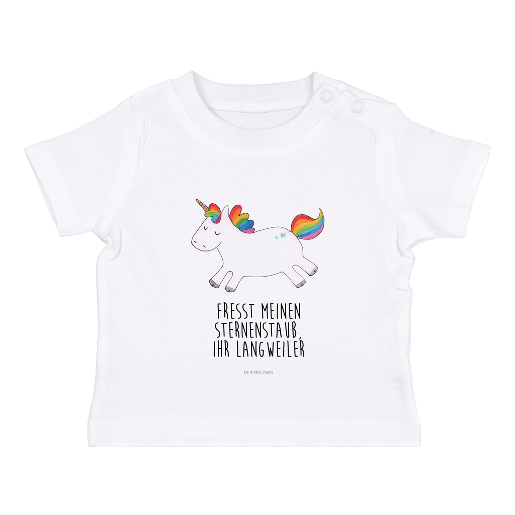 Organic Baby Shirt Einhorn Happy Baby T-Shirt, Jungen Baby T-Shirt, Mädchen Baby T-Shirt, Shirt, Einhorn, Einhörner, Einhorn Deko, Pegasus, Unicorn, glücklich, fröhlich, Spaß, Freude, Lebensfreude, witzig, spannend, Lächeln, Lachen