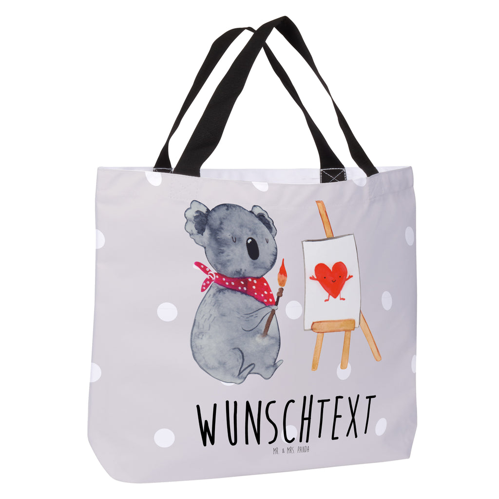 Personalisierter Shopper Koala Künstler Personalisierter Beutel, Personalisierte Einkaufstasche, Personalisierte Tasche, Personalisierte Strandtasche, Personalisierter Einkaufsbeutel, Personalisierter Shopper, Personalisierte Schultasche, Personalisierte Freizeittasche, Personalisierter Tragebeutel, Personalisierter Schulbeutel, Personalisierte Alltagstasche, mit Namen, Wunschname, Selbst bedrucken, frei gestalten, Koala, Koalabär, Liebe, Liebensbeweis, Liebesgeschenk, Gefühle, Künstler, zeichnen