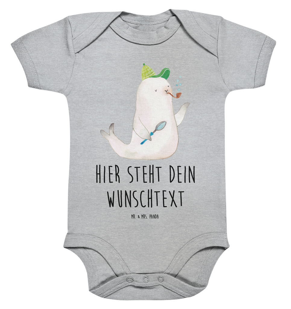 Personalisierter Baby Body Robbe Sherlock Personalisierter Baby Body, Personalisierte Babykleidung, Personalisierter Babystrampler, Personalisierter Strampler, Personalisierter Wickelbody, Personalisierte Baby Erstausstattung, Junge, Mädchen, Tiermotive, Gute Laune, lustige Sprüche, Tiere