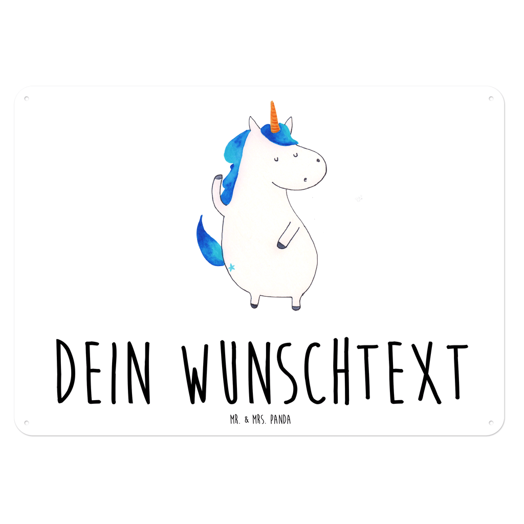 Personalisiertes Blechschild Einhorn Mann Blechschild, Metallschild, Geschenk Schild, Schild, Magnet-Metall-Schild, Deko Schild, Wandschild, Wand-Dekoration, Türschild, Einhorn, Einhörner, Einhorn Deko, Pegasus, Unicorn, cool, Mann, Freundin, Familie, bester Freund, BFF, Party, hübsch, beste