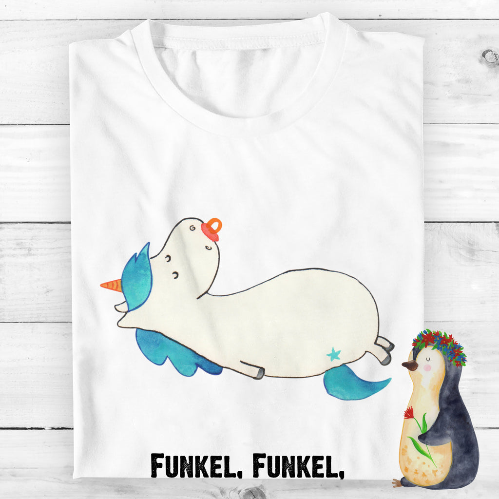 T-Shirt Standard Einhorn Schnullie T-Shirt, Shirt, Tshirt, Lustiges T-Shirt, T-Shirt mit Spruch, Party, Junggesellenabschied, Jubiläum, Geburstag, Herrn, Damen, Männer, Frauen, Schlafshirt, Nachthemd, Sprüche, Einhorn, Einhörner, Einhorn Deko, Pegasus, Unicorn, Baby, Kleinkind, Geburt, Geburtstag, Säugling, Schnuller, Geschenk Geburt, Mutter, Mama