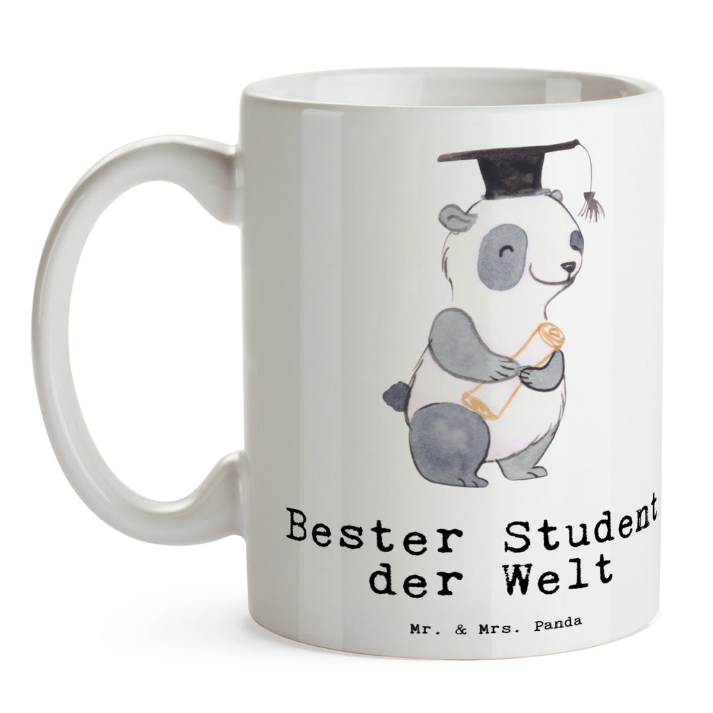 Tasse Panda Bester Student der Welt Tasse, Kaffeetasse, Teetasse, Becher, Kaffeebecher, Teebecher, Keramiktasse, Porzellantasse, Büro Tasse, Geschenk Tasse, Tasse Sprüche, Tasse Motive, Kaffeetassen, Tasse bedrucken, Designer Tasse, Cappuccino Tassen, Schöne Teetassen, für, Dankeschön, Geschenk, Schenken, Geburtstag, Geburtstagsgeschenk, Geschenkidee, Danke, Bedanken, Mitbringsel, Freude machen, Geschenktipp, Student, Studium, Sohn, Spaß, Musterschüler, lustig, Studienabschluss, witzig, Universität, Abschluss, Alumni, Uni, Studenten, Hochschule