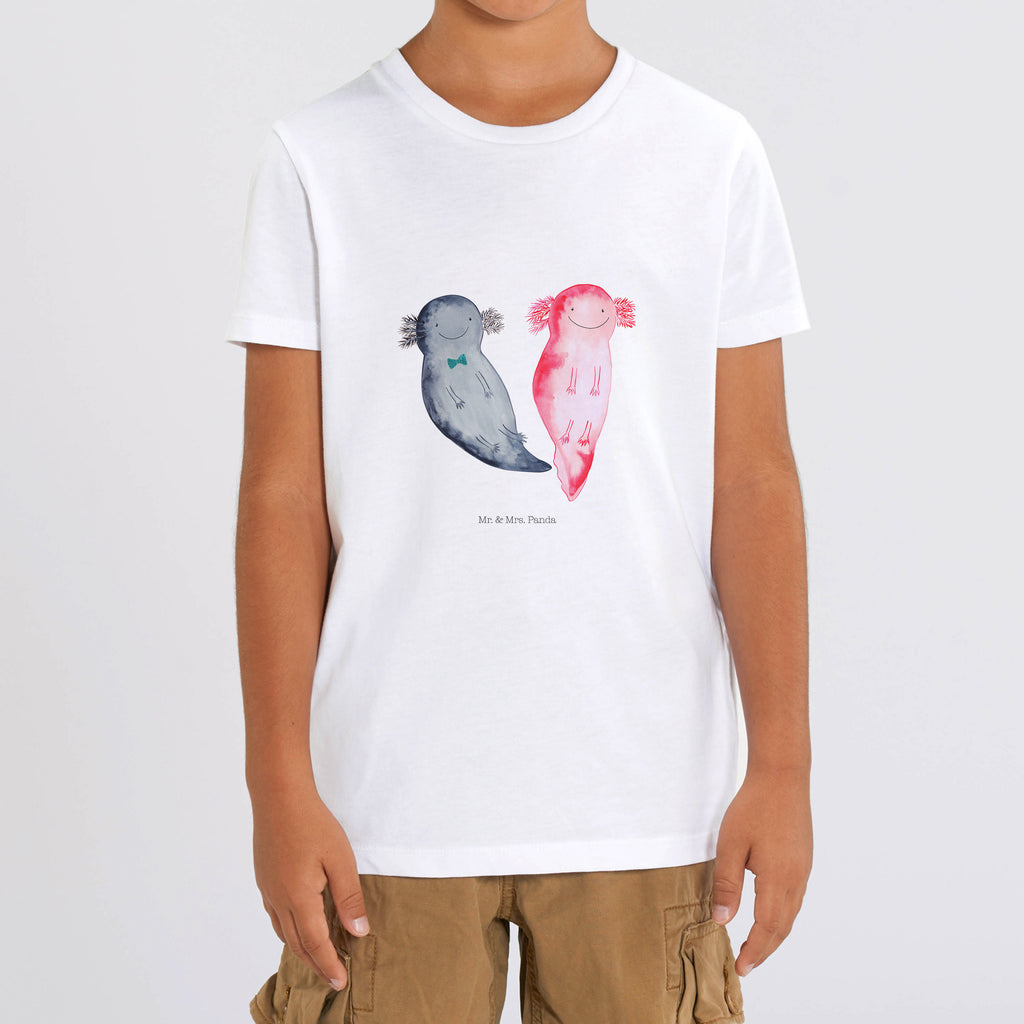 Organic Kinder T-Shirt Axolotl Freundin Kinder T-Shirt, Kinder T-Shirt Mädchen, Kinder T-Shirt Jungen, Axolotl, Molch, Axolot, Schwanzlurch, Lurch, Lurche, Liebe, große Liebe, Liebesbeweis, Freund, Verlobter, Ehemann, Jahrestag, Valentinstag