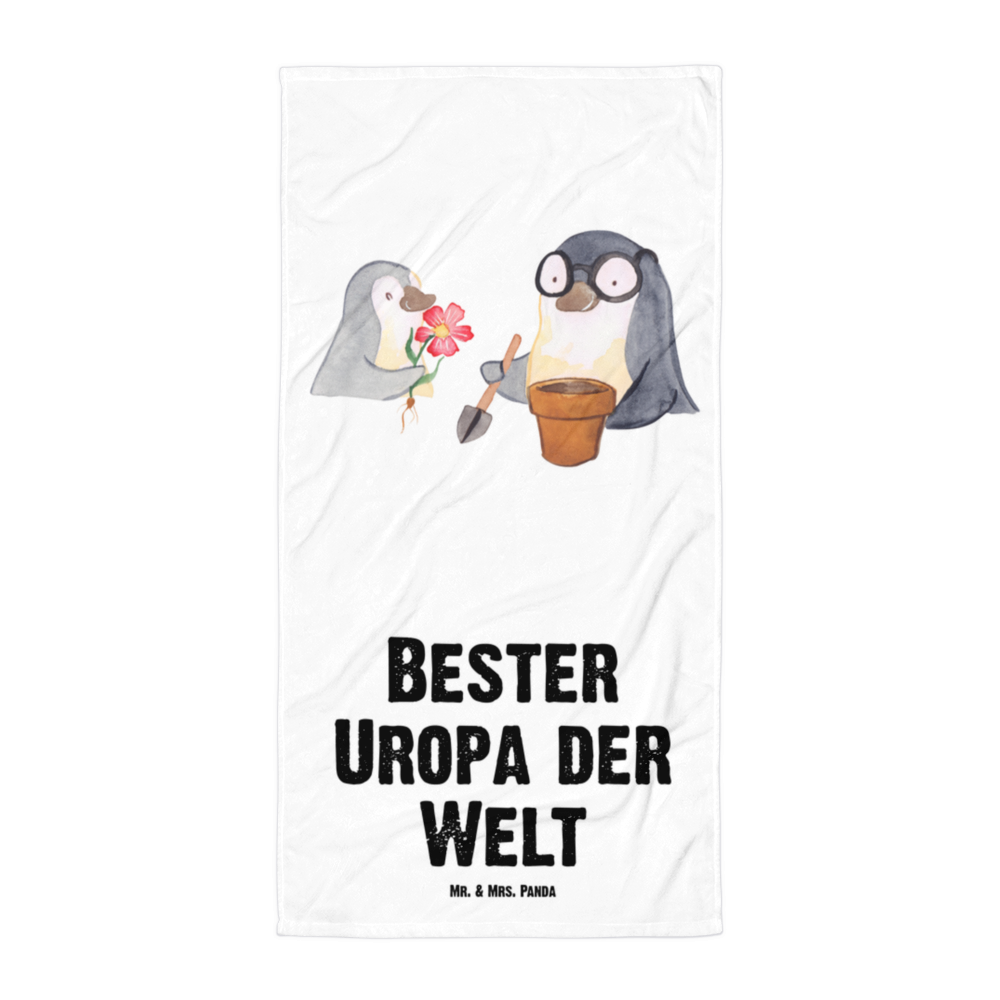 XL Badehandtuch Pinguin Bester Uropa der Welt Handtuch, Badetuch, Duschtuch, Strandtuch, Saunatuch, für, Dankeschön, Geschenk, Schenken, Geburtstag, Geburtstagsgeschenk, Geschenkidee, Danke, Bedanken, Mitbringsel, Freude machen, Geschenktipp, Uropa, Uhropa, Ur Opa, Urgroßeltern, Grossvater, Großvater, Opa, Opi. Großpapa, Großeltern, Enkel, Enkelin, Enkelkind, Kleinigkeit, Oppa, Oppi, Bester, Uropa Mitbringsel