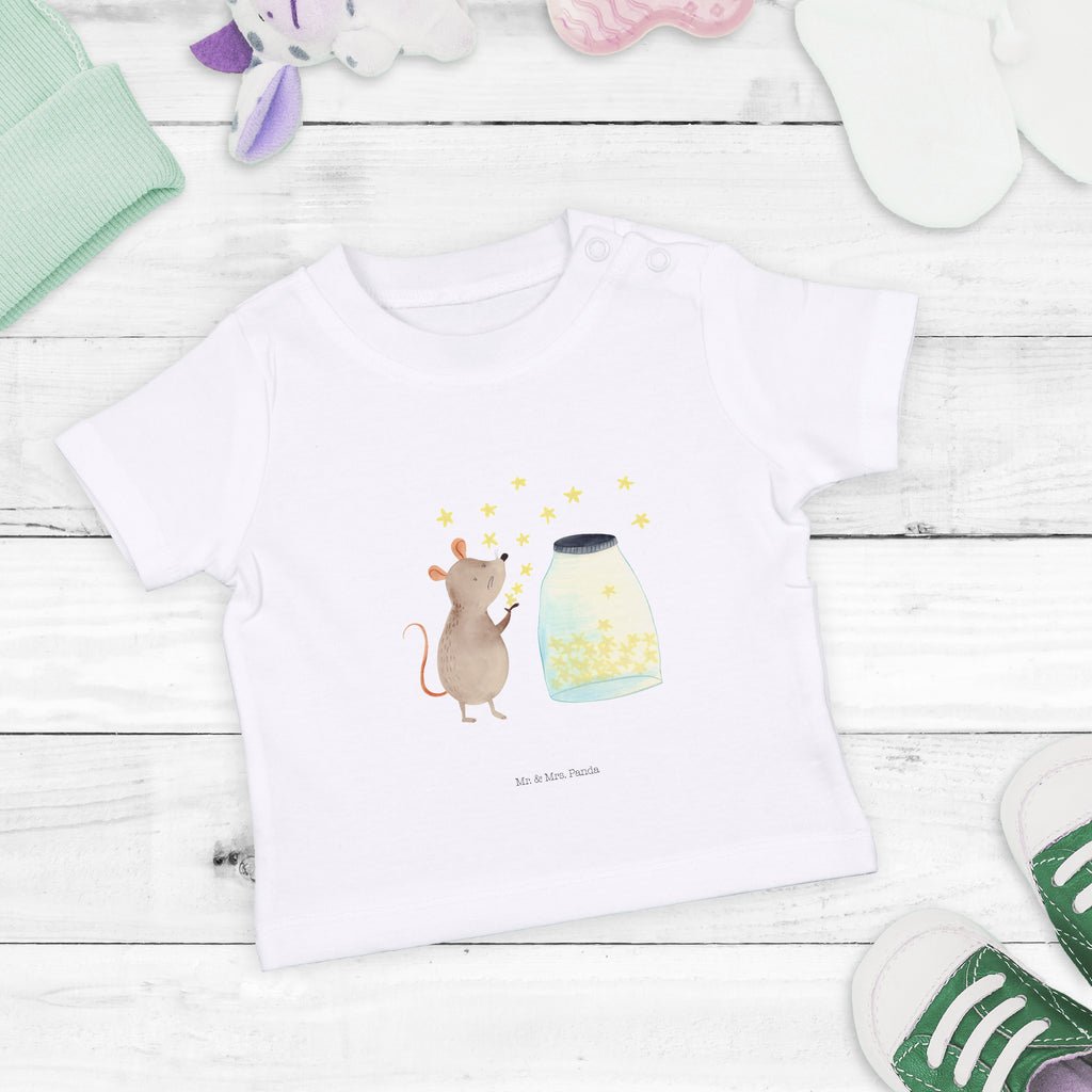 Organic Baby Shirt Maus Sterne Baby T-Shirt, Jungen Baby T-Shirt, Mädchen Baby T-Shirt, Shirt, Tiermotive, Gute Laune, lustige Sprüche, Tiere, Maus, Sterne, Wunsch, Kind, Taufe, Taufgeschenk, Geburt, Schwangerschaft, erstes Kind, Kindergeburtstag, Geburtstag, Hoffnung, Träume